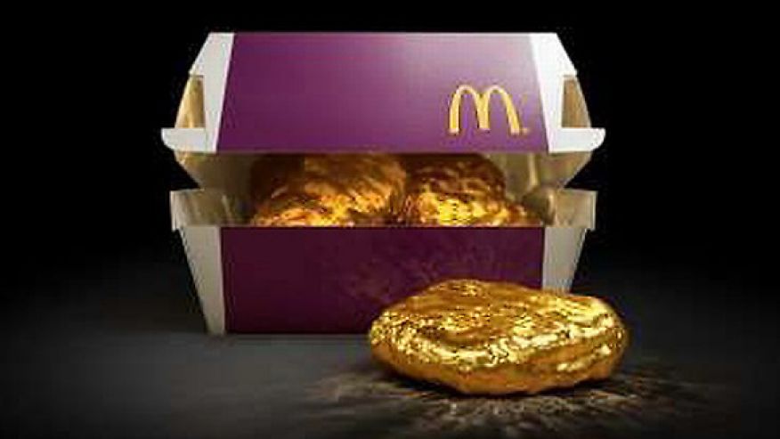 McDonald’s unveils a $1.5K golden chicken McNugget in Japan