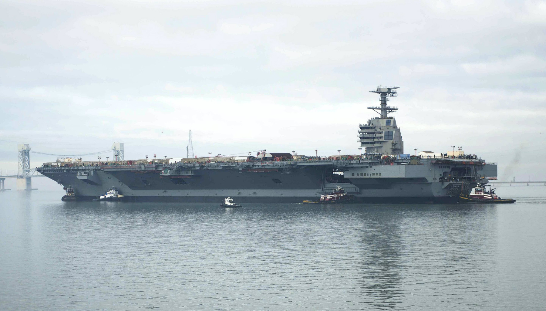 Navy’s newest aircraft carrier, already behind schedule, still may not be ready for a fight