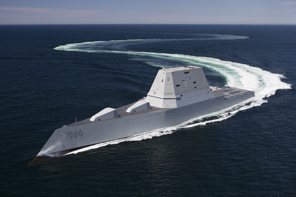 US stealth destroyer ditches custom $800k per round ammo to find new affordable ammo options