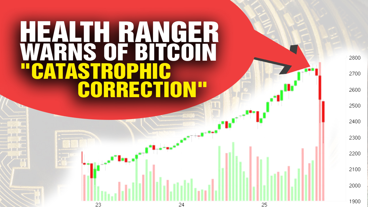 Bitcoin plummets nearly $400 just HOURS after Health Ranger warned of “catastrophic correction”