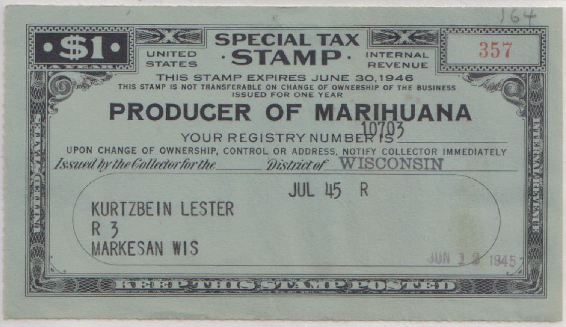 United States tax money generated from marijuana legalization