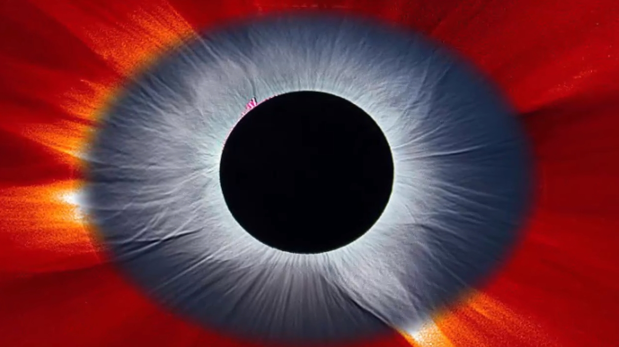 The eye of the universe: Incredible eclipse image reveals the sun in unprecedented detail