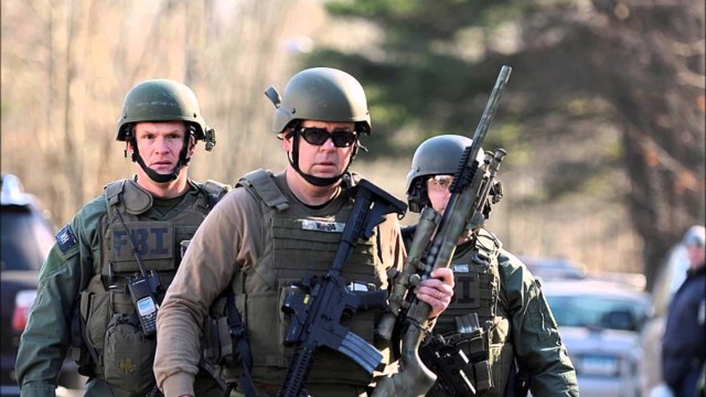 Sandy Hook was theater! Actor who played law enforcement sniper was recorded walking around carrying rifle by the magazine