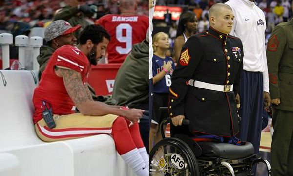 The real act of courageous defiance is STANDING for the National Anthem