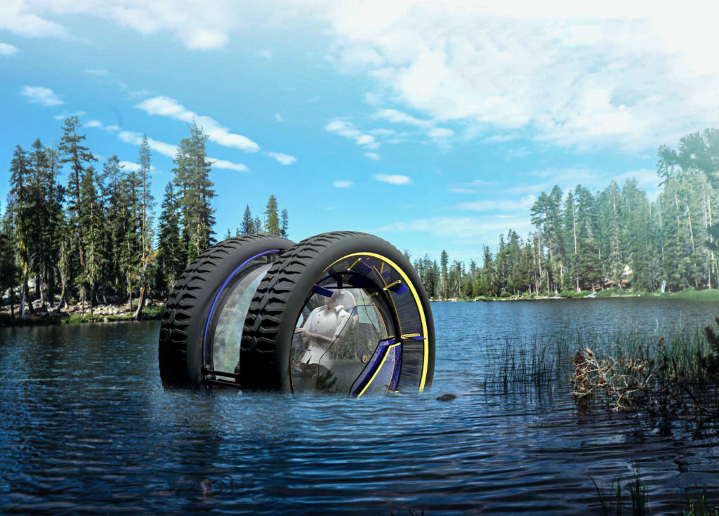 The perfect off-the-grid vehicle has two wheels and can drive underwater