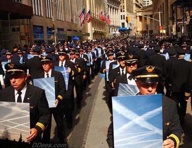Superimposed ‘chemtrail protest’ image inspires activists to speak out on geo-engineering