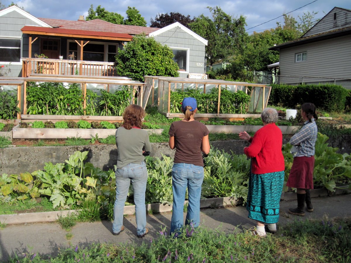 Produce thousands of pounds of fresh, organic food on small parcels of land