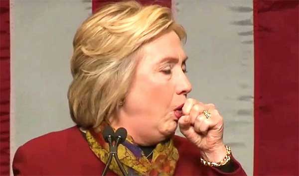 Sick Hillary spotted in seizure glasses again