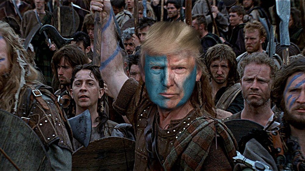 Trump the Braveheart: Any other Republican would have caved by now, but Trump refuses to be bullied or destroyed by the commie-run media
