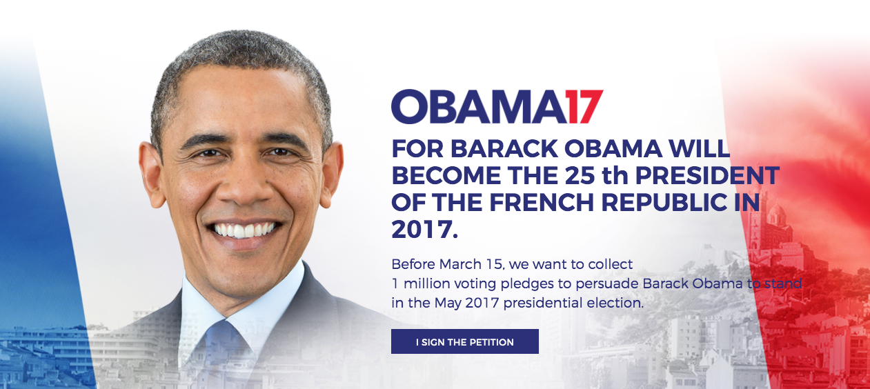 Will Barack Obama be the next President of France?
