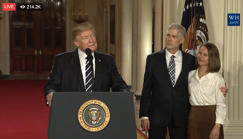 Neil Gorsuch nominated by President Trump to serve on the Supreme Court… constitutional scholars rejoice