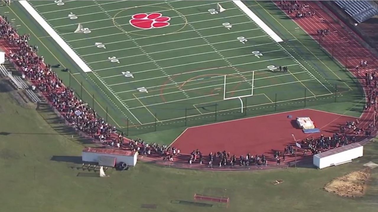 New Jersey high school students WALK out in protest of teacher who was suspended because he dared say the school lacked security