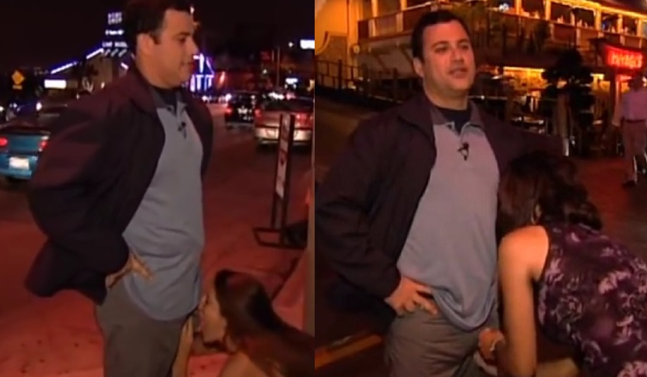 Jimmy Kimmel tells women to feel his crotch and guess what’s in his pants… street video surfaces… is Kimmel the next Weinstein?