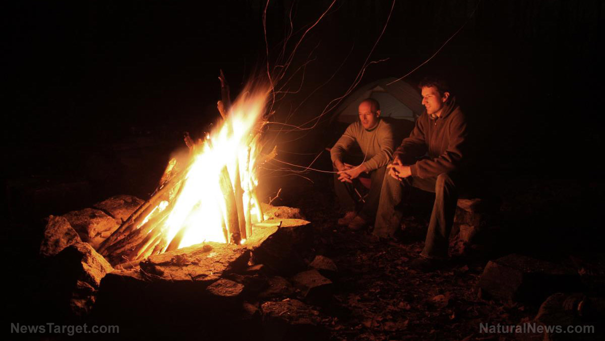 Stay warm outdoors all night: Useful tips for building a self-feeding camp fire