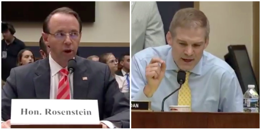 FIREWORKS before the 4th! House hearings with Rosenstein, Wray turn fiery as GOP demands agencies turn over Hillary probe documents