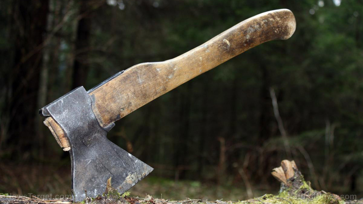 Ancient striking weapons: Tomahawk, hatchet, war hammer