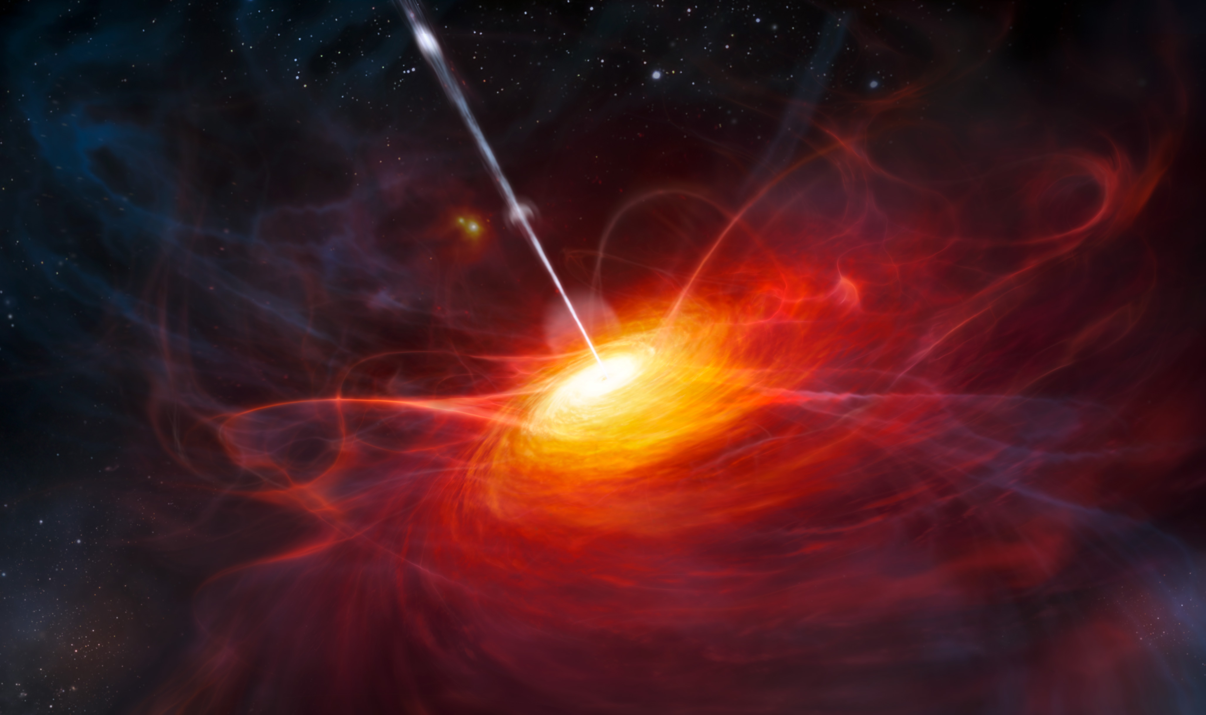 New space theory suggests that black holes may “spit” out the matter that falls into them