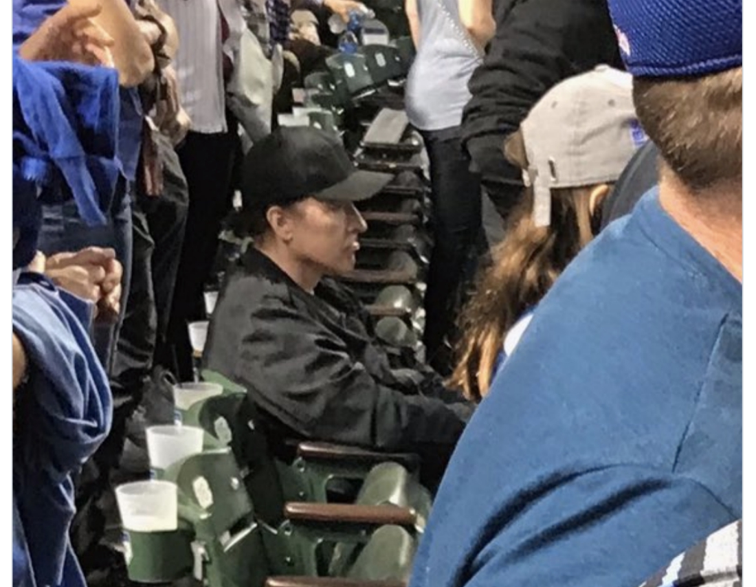 PATHETIC: America-hating Hollywood leftist John Cusack stays firmly seated during military tribute at Cubs baseball game
