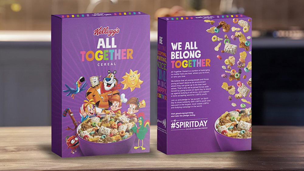 Kellogg’s introduces new gay cereal to teach children how to become transgenders while they eat processed breakfast junk food