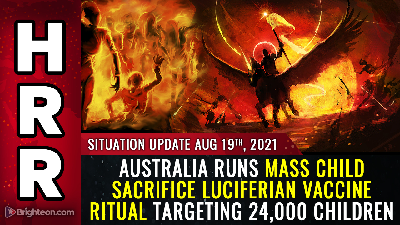 Australia runs mass child sacrifice Luciferian vaccine ritual targeting 24,000 children (WARNING: GRAPHIC)