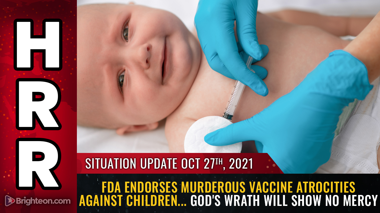 FDA endorses murderous vaccine ATROCITIES against children … Emergency Rooms across America being filled with post-vaccine patients suffering serious illness
